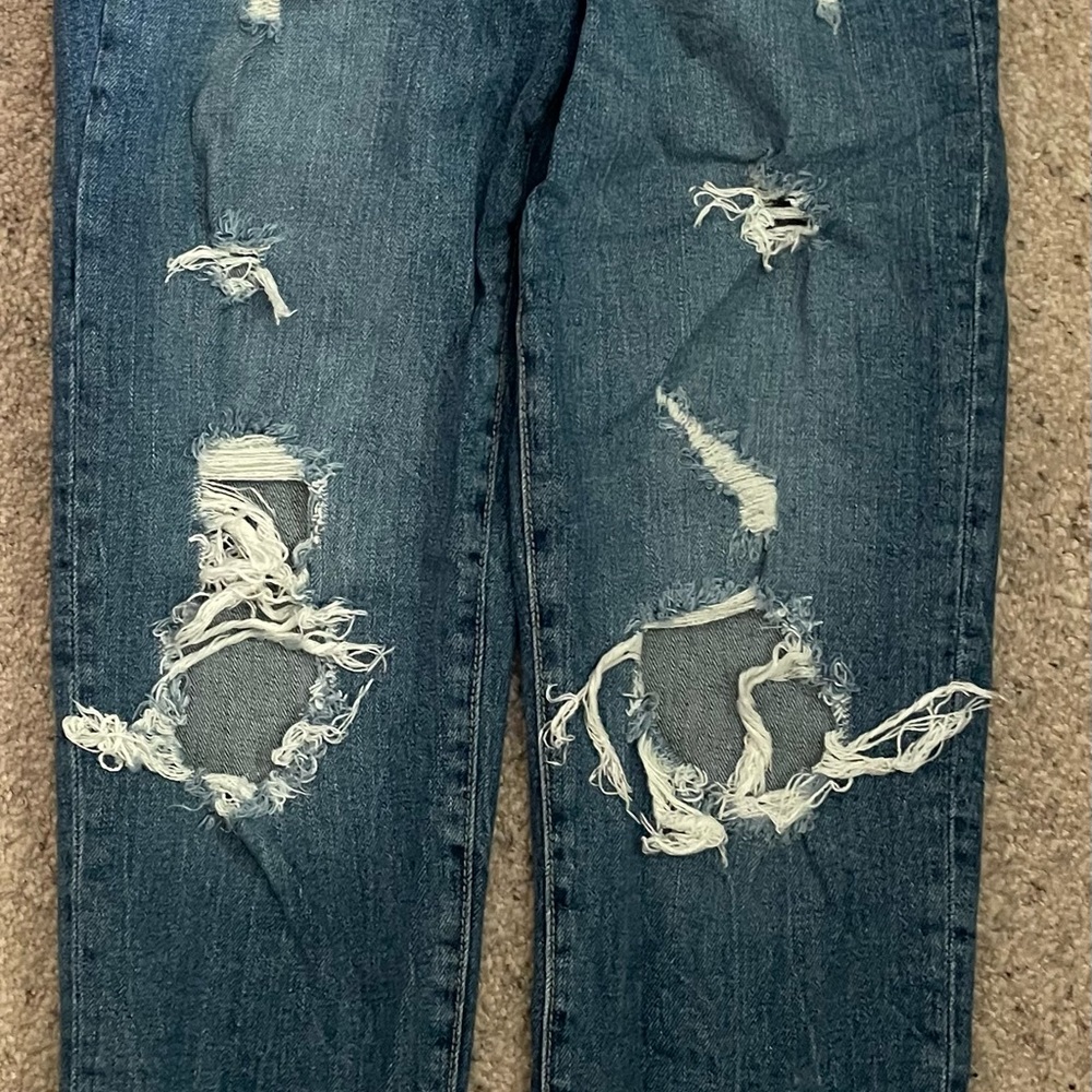 Old Navy Women’s Distressed Skinny Jeans - Dark Blue